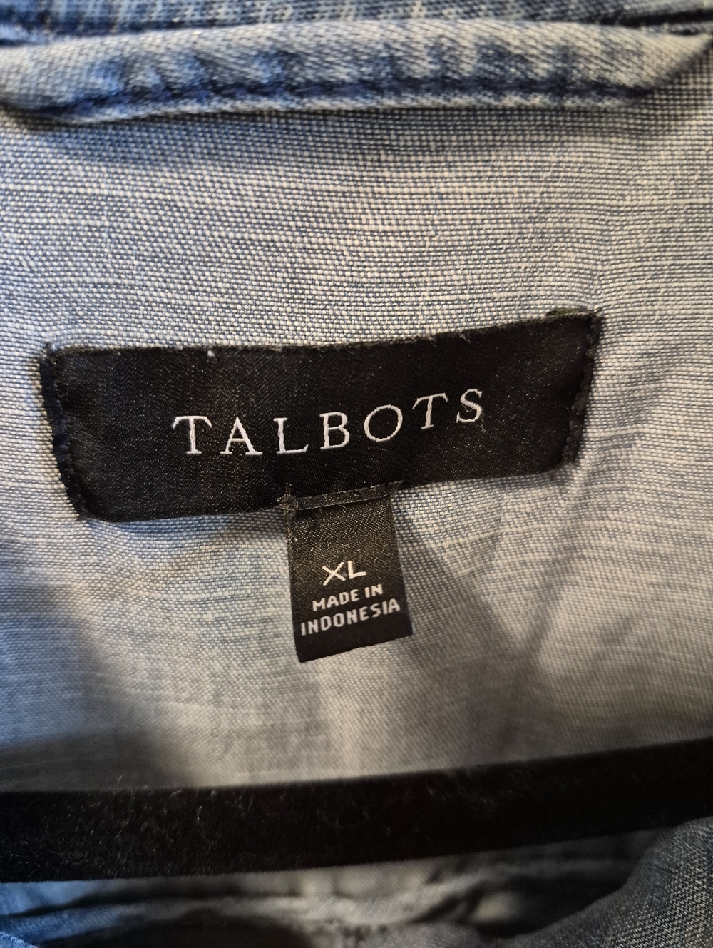 Talbots Light Blue Denim Safari Utility Jacket Size XL - Picture 6 of 7